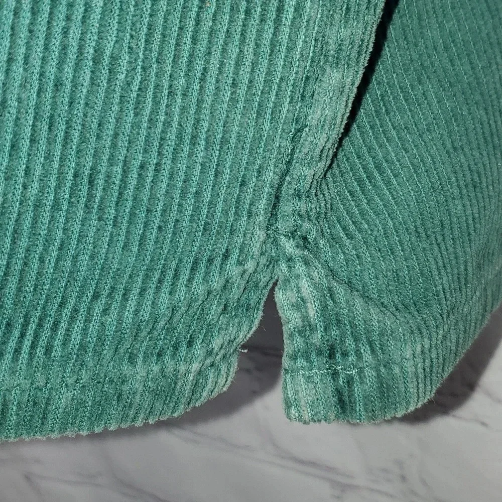 Ralph Lauren Green Corduroy Dress Overall Embroidered Bear Size 6x